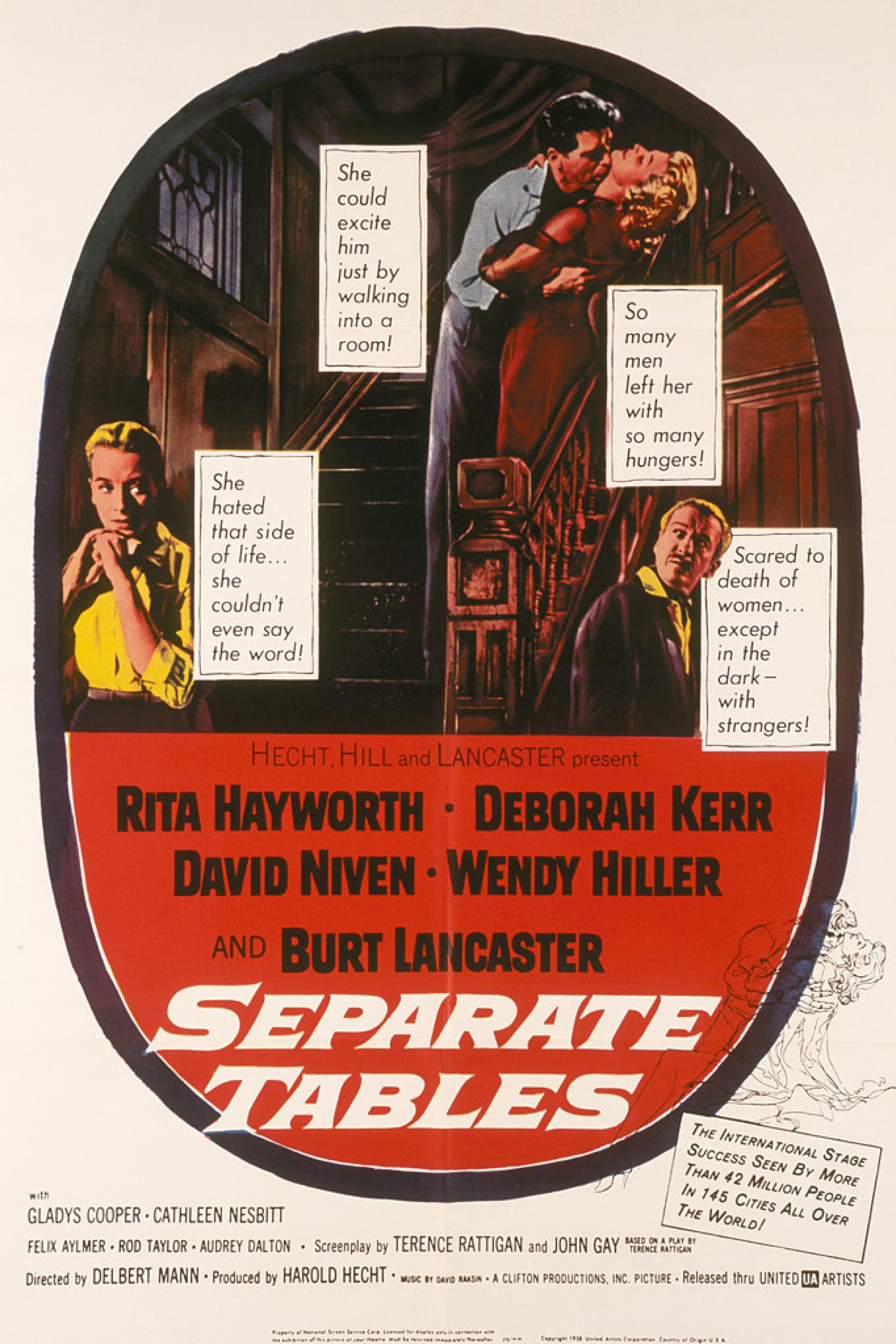 Separate Tables (1958) poster