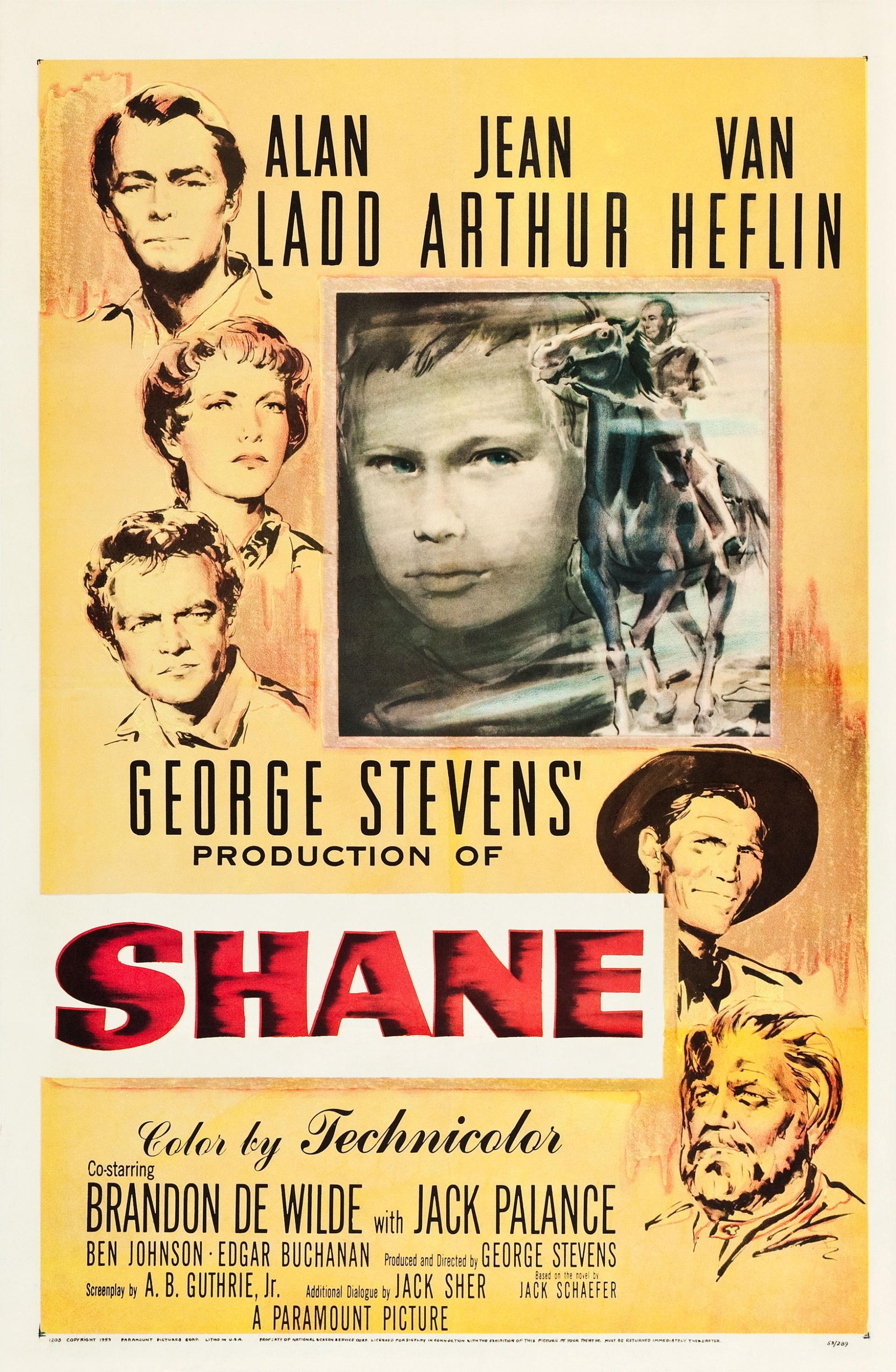 Shane (1953) poster