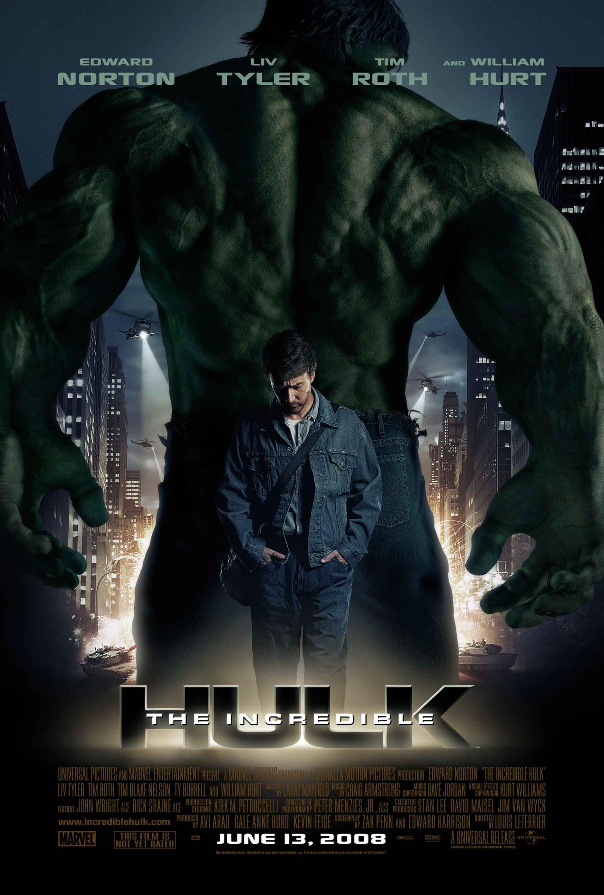 The Incredible Hulk (2008) poster