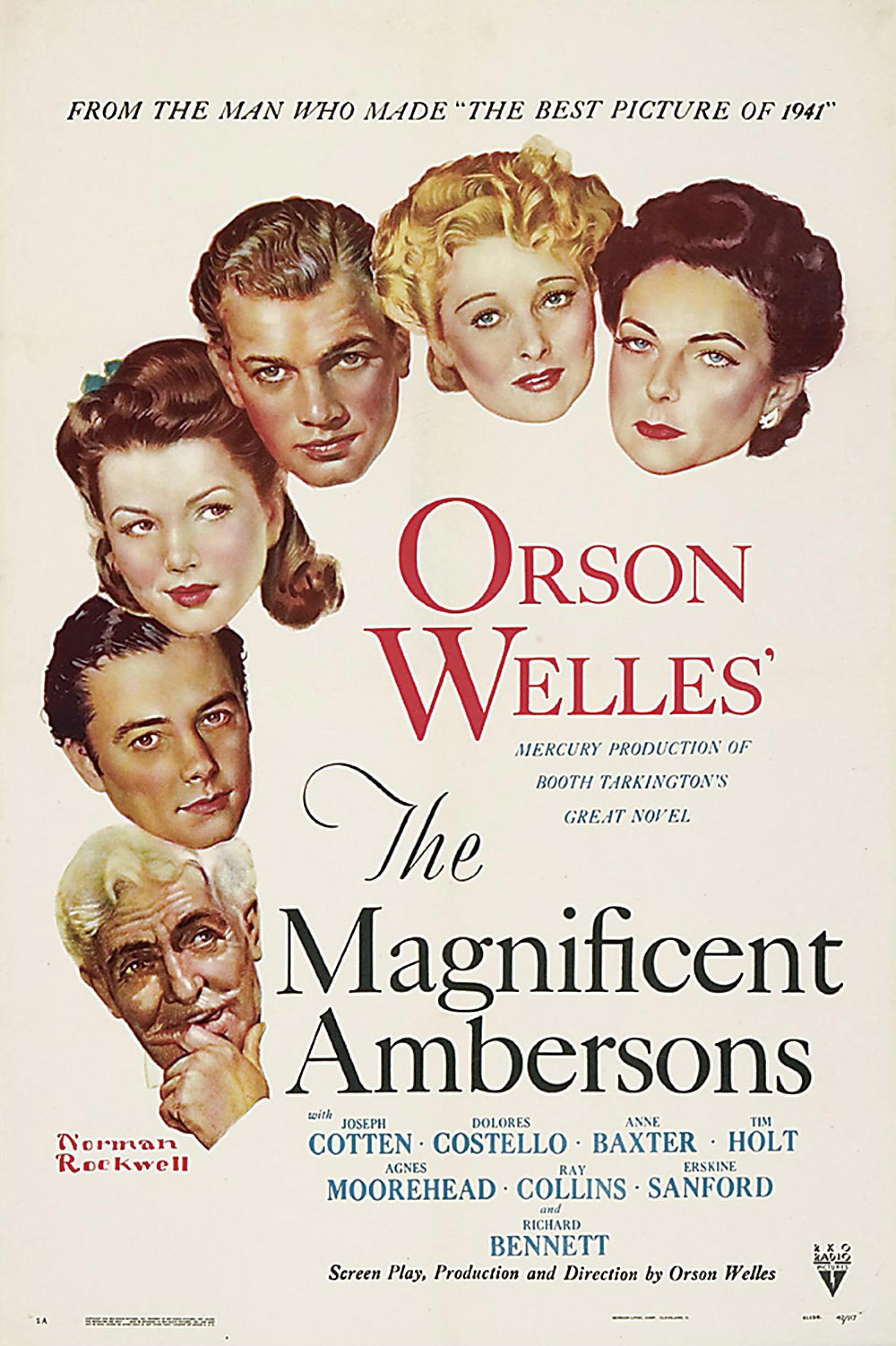 The Magnificent Ambersons (1942) poster