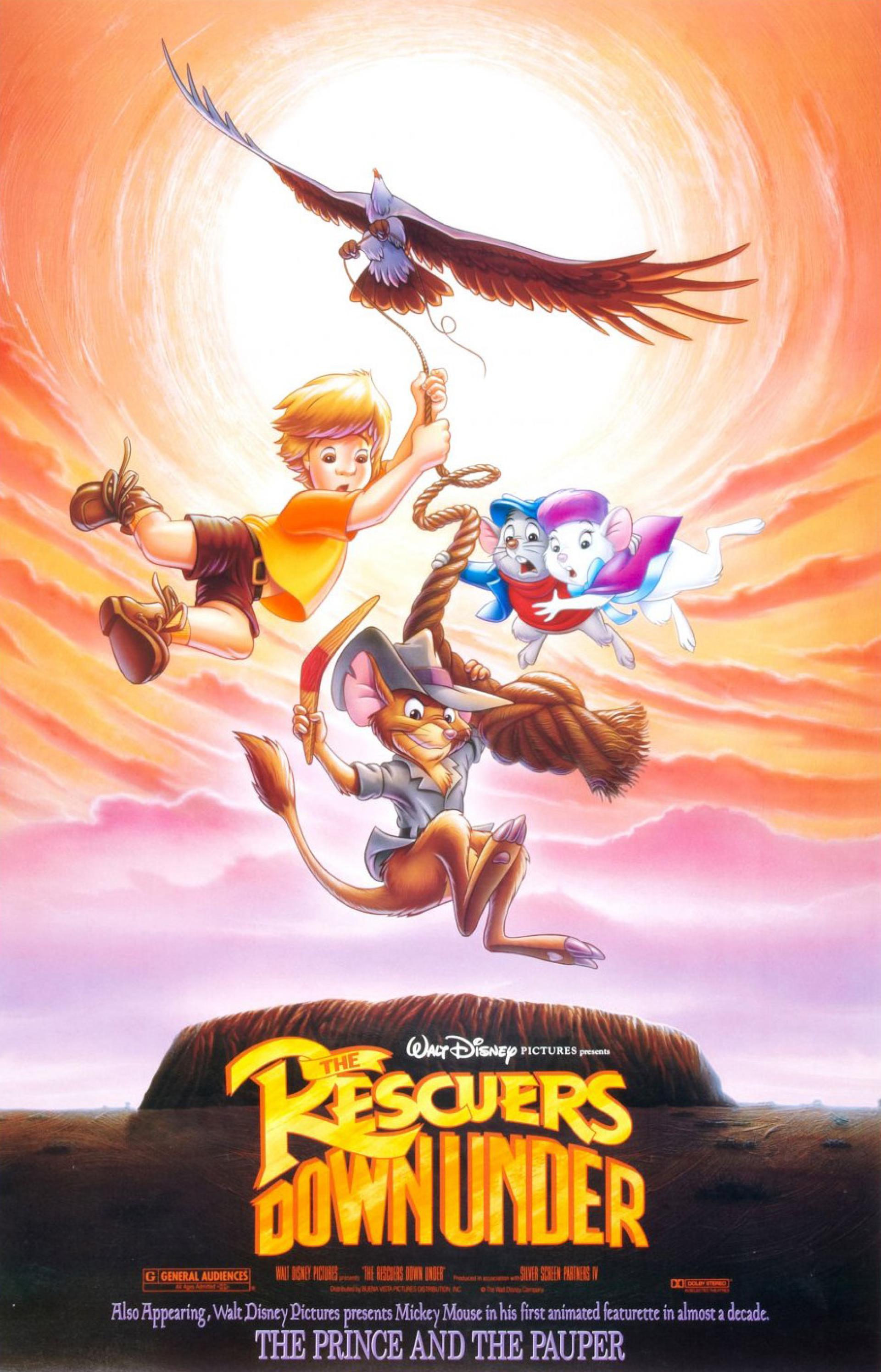 The Rescuers Down Under (1990) poster