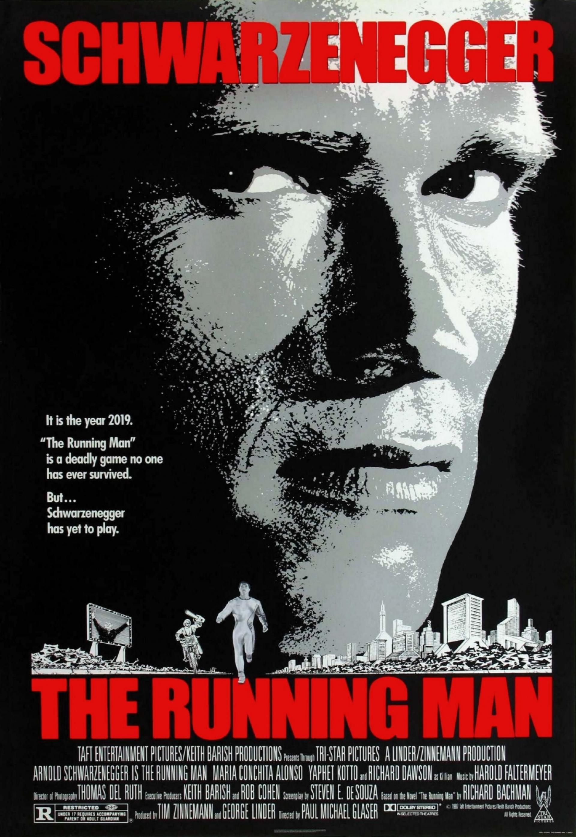 The Running Man (1987) poster