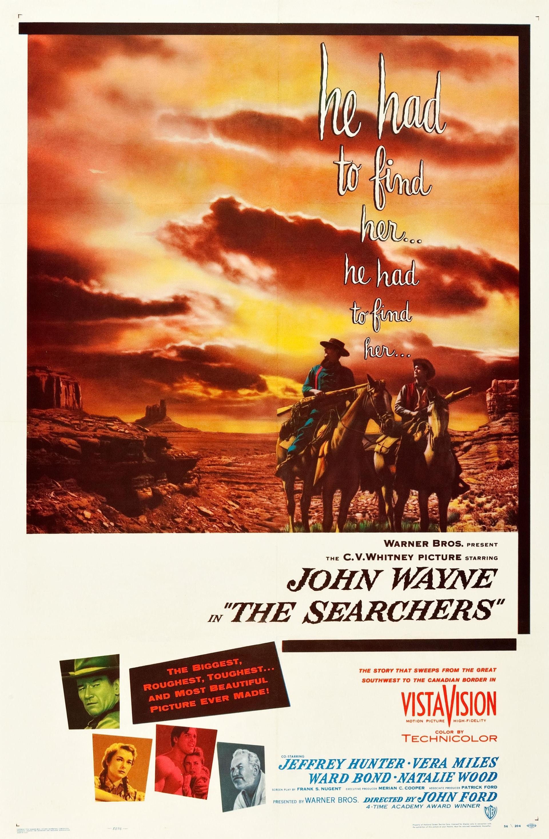 The Searchers (1956) poster