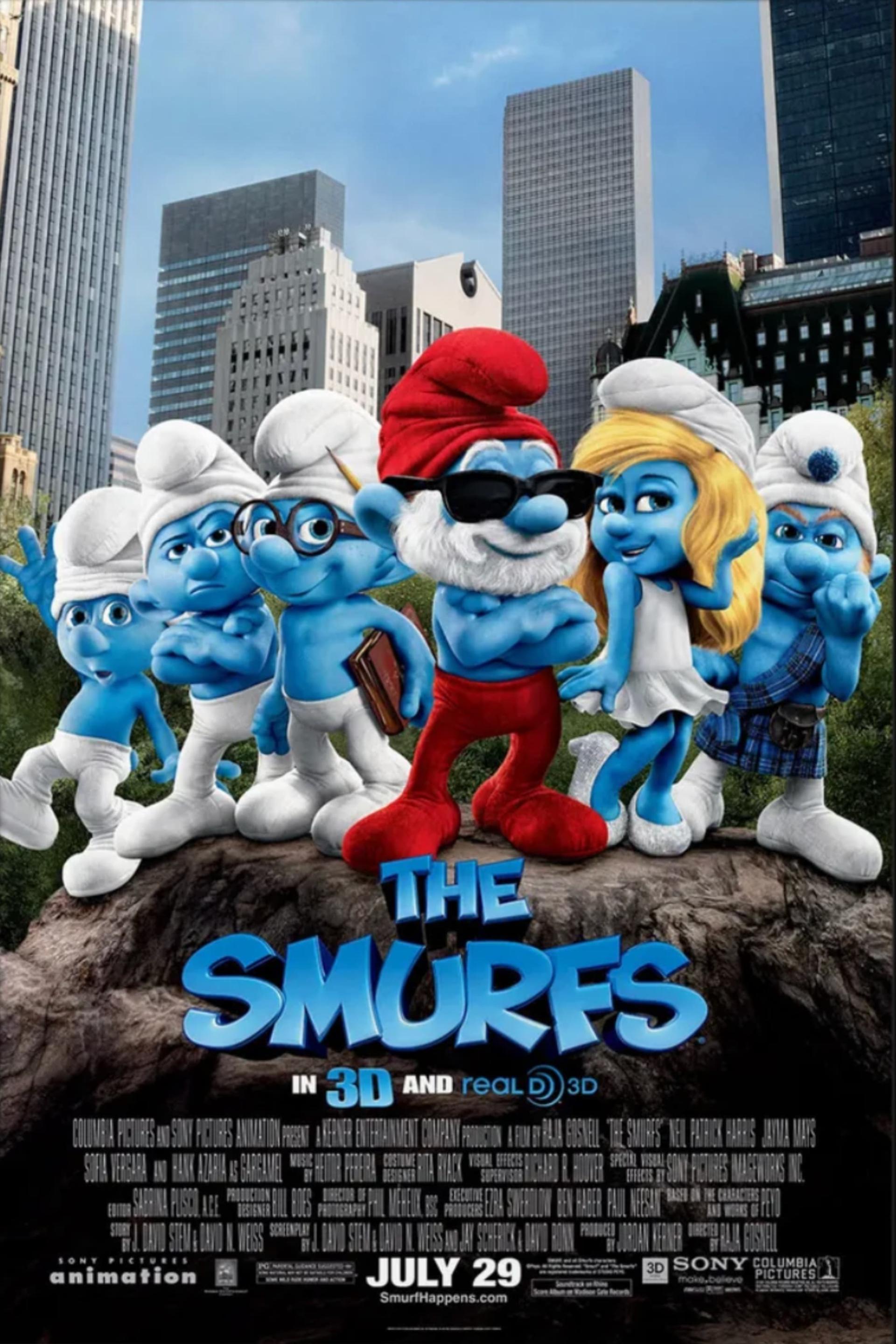 The Smurfs (2011) poster
