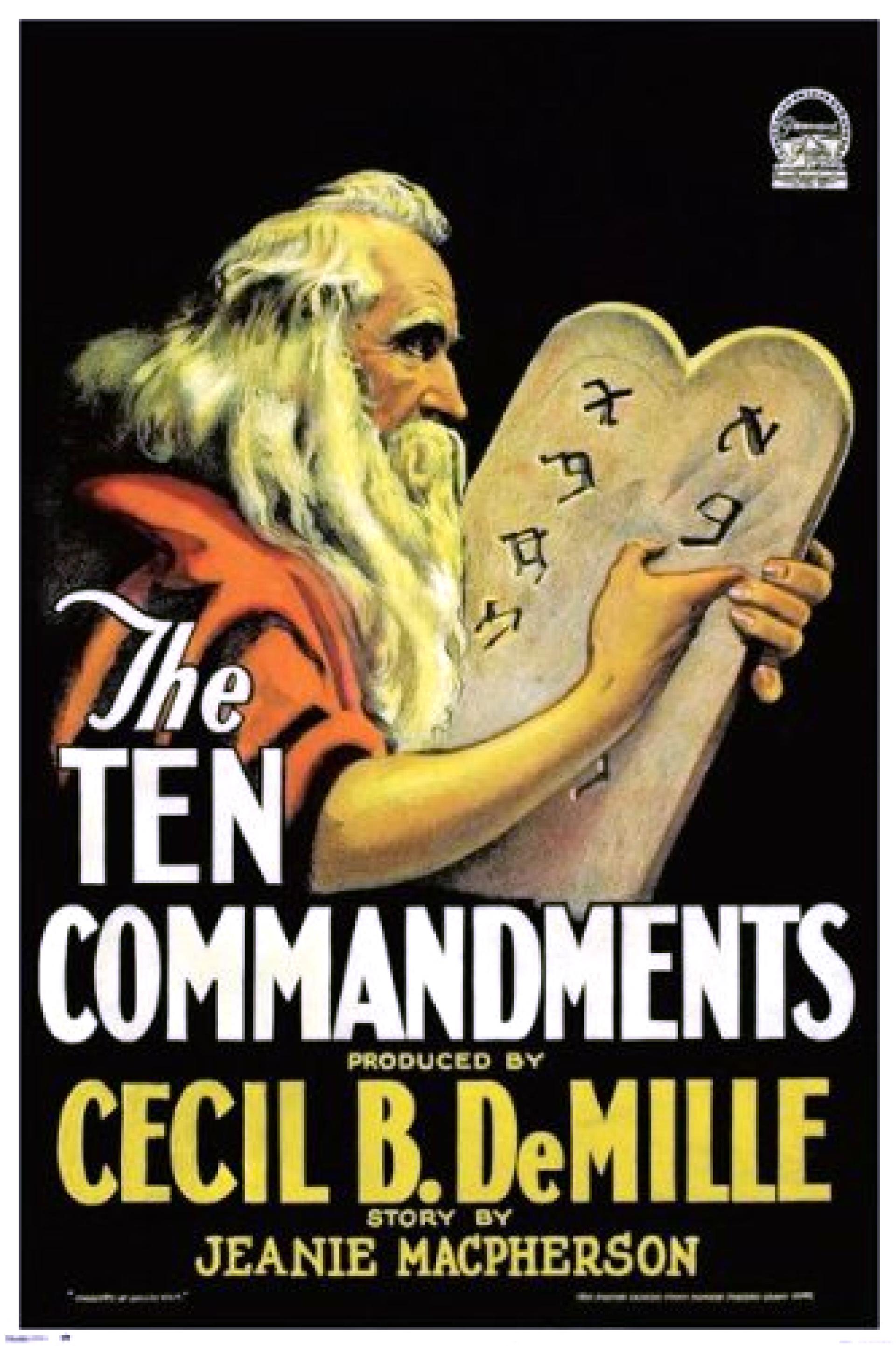 The Ten Commandments (1923) poster
