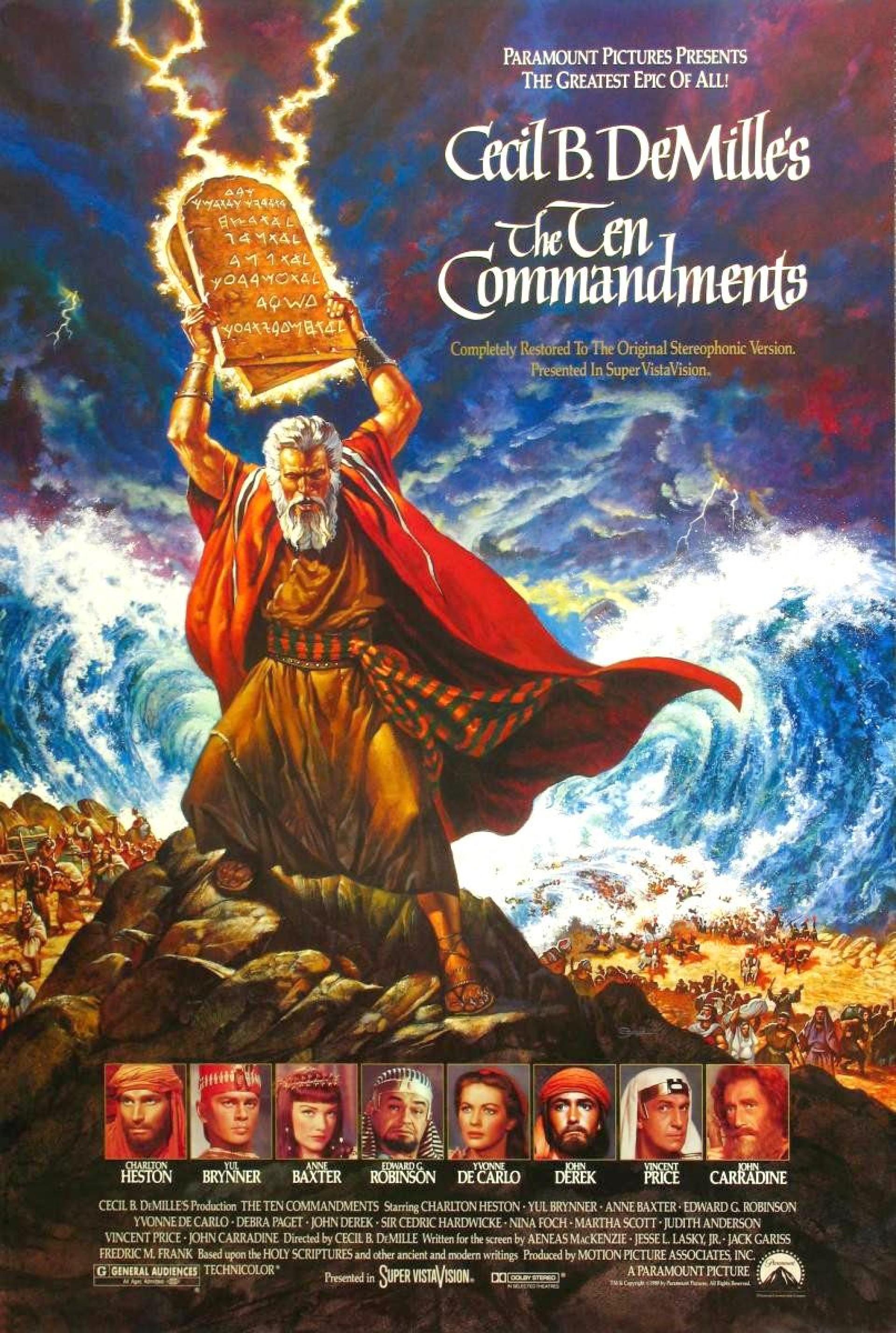 The Ten Commandments (1956) poster