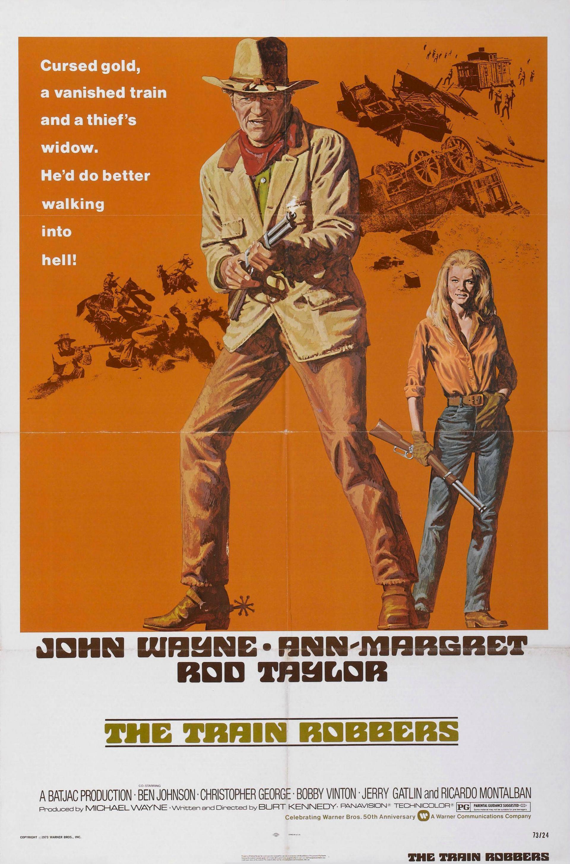 The Train Robbers (1973) poster