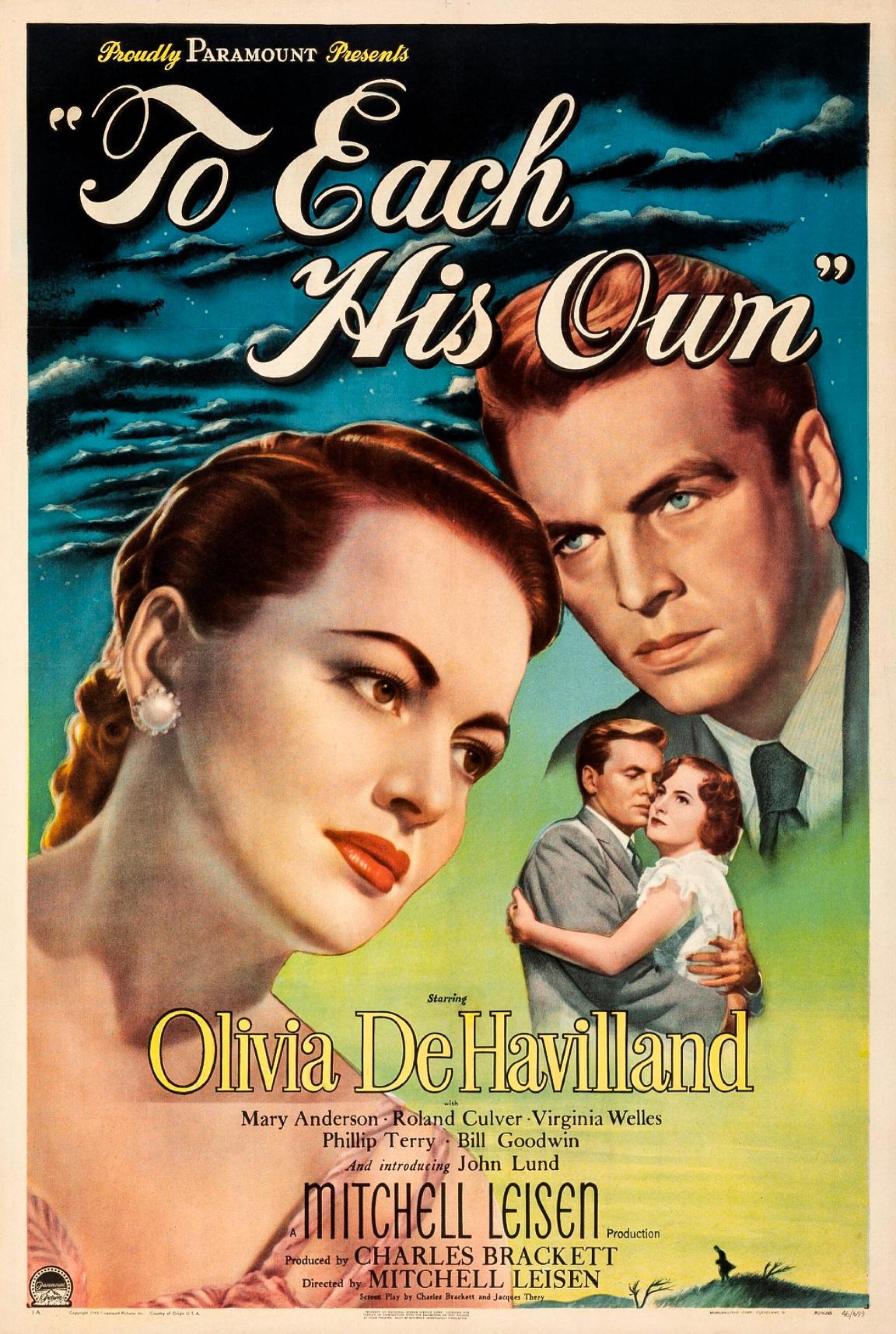 To Each His Own (1946) poster