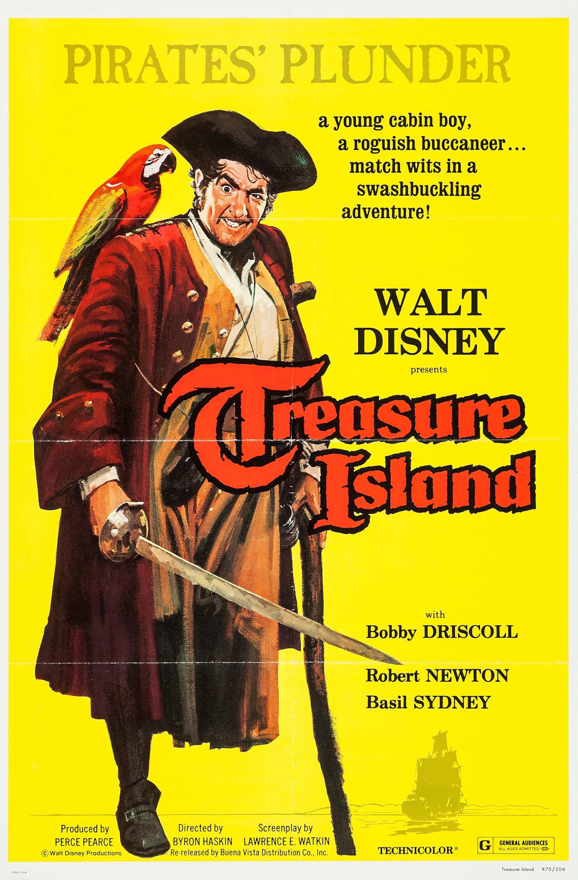 Treasure Island (1950) poster