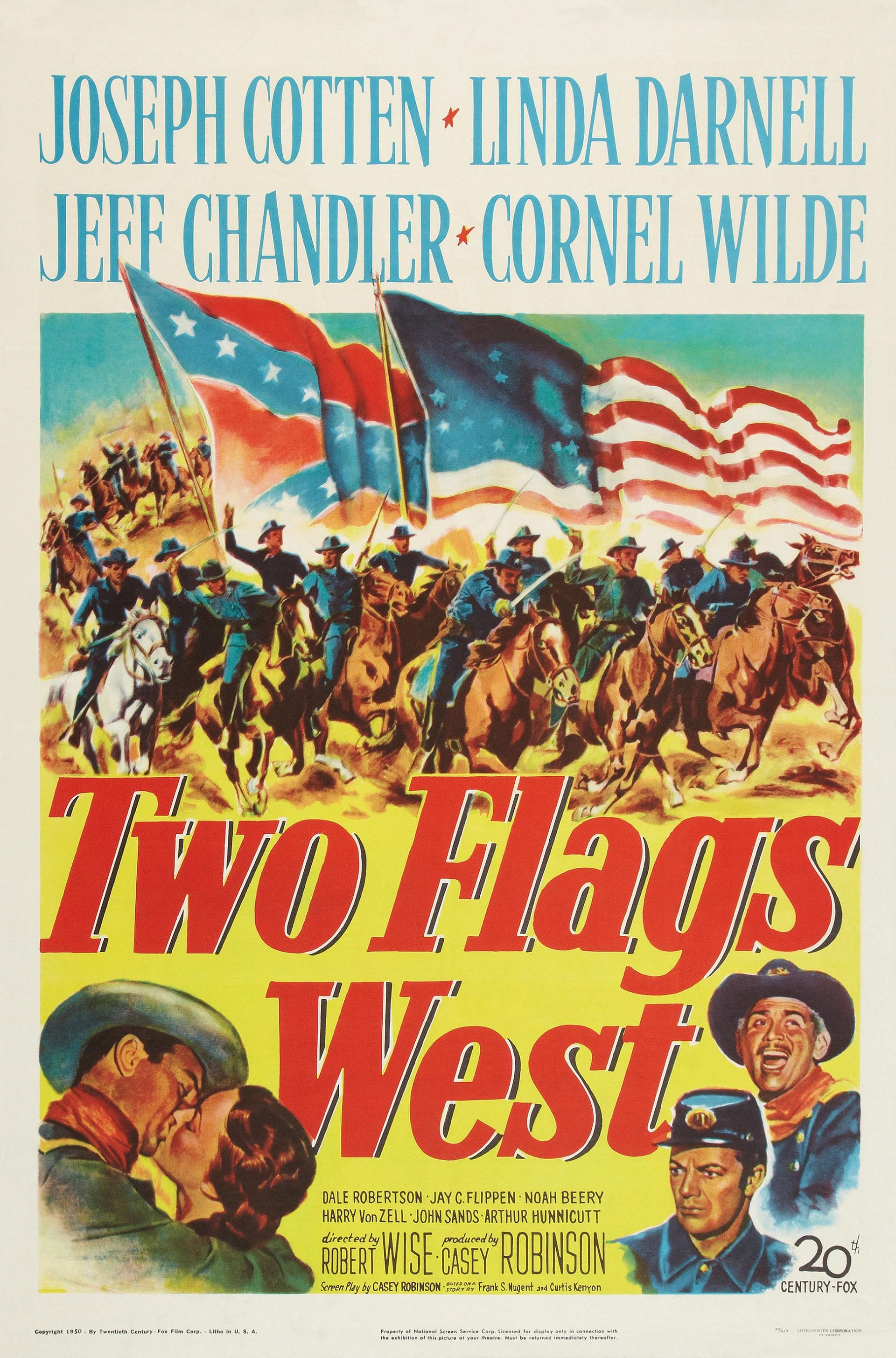 Two Flags West (1950) poster