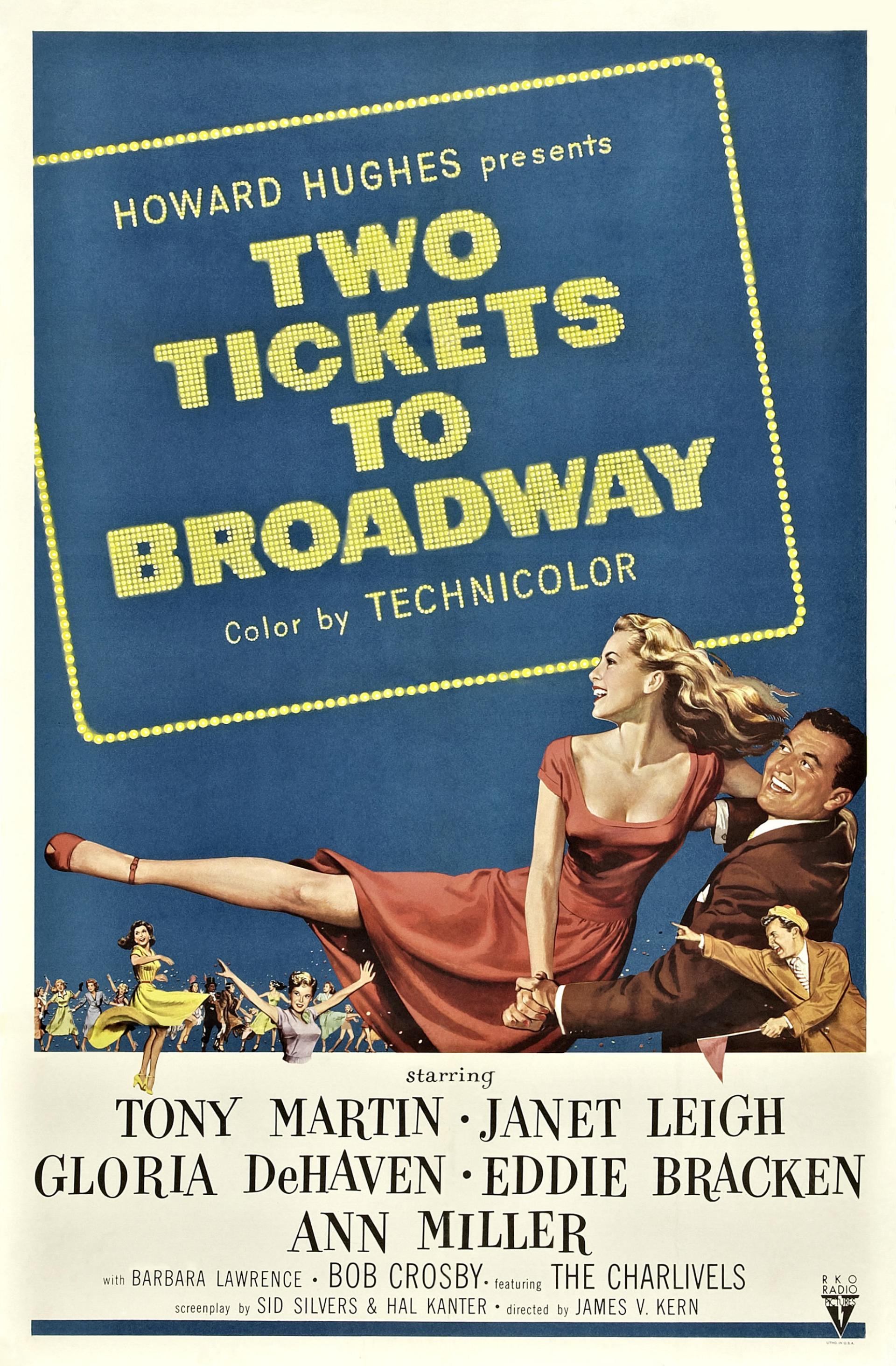 Two Tickets to Broadway (1951) poster